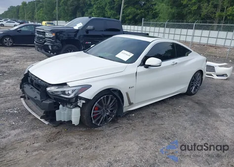 2017 Infiniti Q60 3.0T Red Sport 400 z USA, uszkodzony, nr VIN JN1FV7EK1HM610415